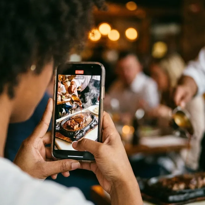 Viral restaurant food creator reel